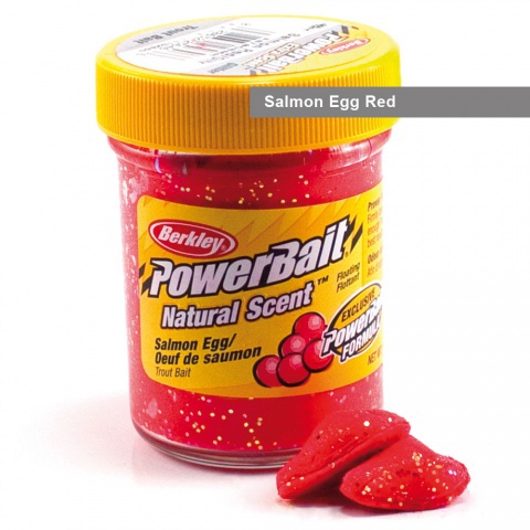 Trout fishing :: Berkley Powerbait Natural Scent Glitter Trout Bait Salmon  Egg Red