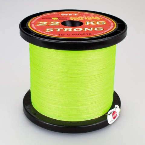 Braided lines :: WFT 22KG Strong cord chartreuse 0.18 mm 1m from the big  coil