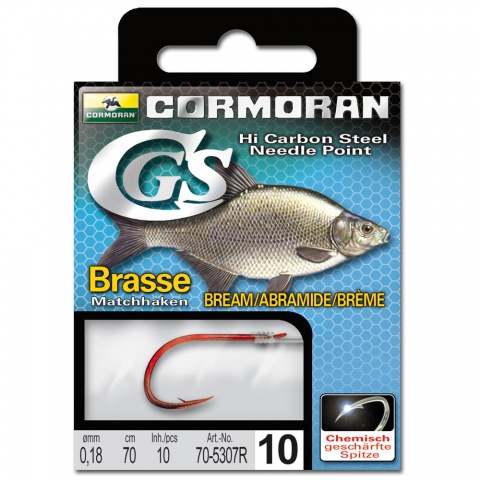 white fish hooks :: Cormoran Hardcover hook CGS bream 5307R 10