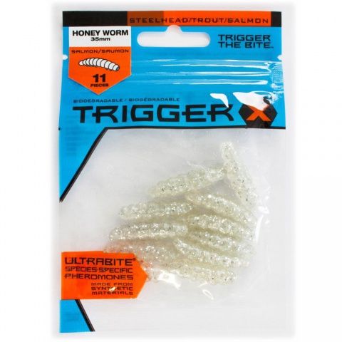 Trout fishing :: Trigger X Honey Worm (bee maggots 3.5 cm) 11 pieces CLFK